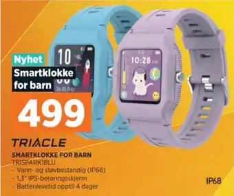POWER SMARTKLOKKE FOR BARN TRISPARKIBLU tilbud