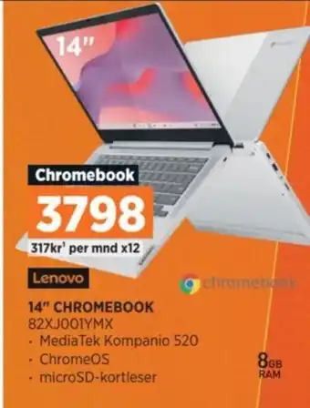 POWER 14" CHROMEBOOK 82XJ001YMX tilbud