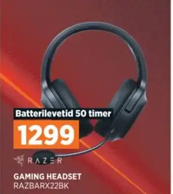 POWER GAMING HEADSET RAZBARX22BK tilbud