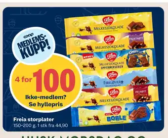 Coop Mega Freia storplater tilbud