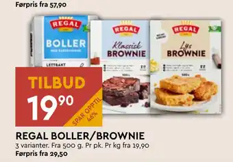 Coop Mega REGAL BOLLER/BROWNIE tilbud