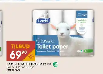 Coop Mega LAMBI TOALETTPAPIR 12 PK tilbud
