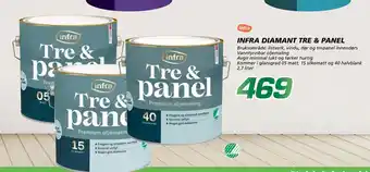 Coop Byggmix INFRA DIAMANT TRE & PANEL tilbud