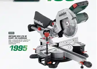 Coop Byggmix METABO KGS 216 M KAPP- OG GJÆRSAG tilbud