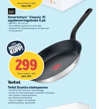 Coop Obs Tefal Duetto stekepanne tilbud
