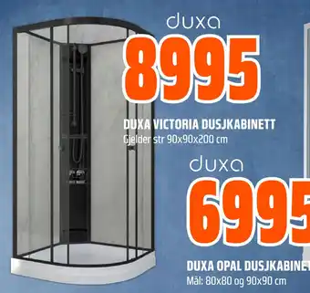 Obs Bygg DUXA VICTORIA DUSJKABINETT tilbud