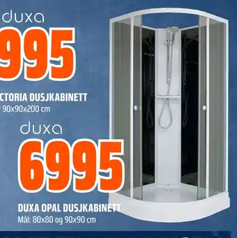 Obs Bygg DUXA OPAL DUSJKABINETT tilbud