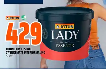 Obs Bygg JOTUN LADY ESSENCE 07/SILKEMATT INTERIØRMALING tilbud