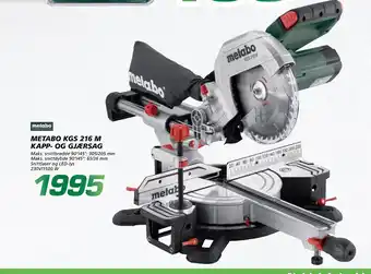 Coop Byggmix METABO KGS 216 M KAPP- OG GJÆRSAG tilbud