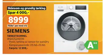 POWER TØRKETROMMEL tilbud