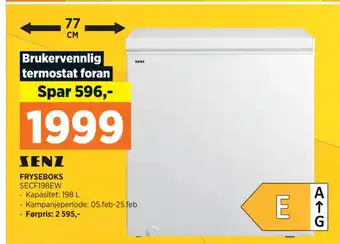 POWER FRYSEBOKS SECF198EW tilbud
