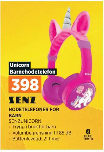 POWER HODETELEFONER FOR BARN tilbud