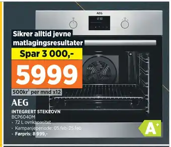 POWER INTEGRERT STEKEOVN tilbud