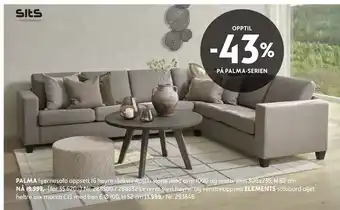 Bohus PALMA hjørnesofa oppsett 16 høyre tilbud