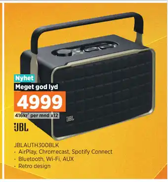POWER JBL JBLAUTH300BLK tilbud