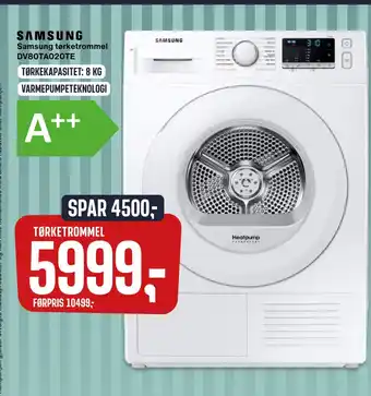 Skousen Samsung tørketrommel DV80TA020TE tilbud