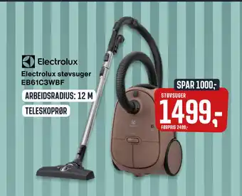 Skousen Electrolux støvsuger EB61C3WBF tilbud
