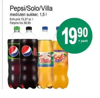 Joker Pepsi/Solo/Villa tilbud