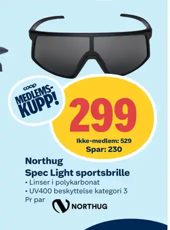 Coop Extra Northug Spec Light sportsbrille tilbud