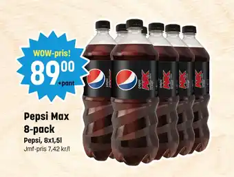 Eurocash Pepsi Max 8-pack tilbud