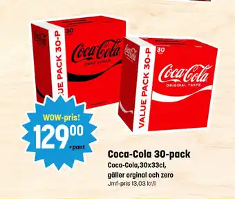 Eurocash Coca-Cola 30-pack tilbud