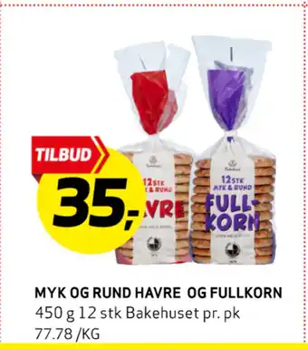 Bunnpris MYK OG RUND HAVRE OG FULLKORN tilbud