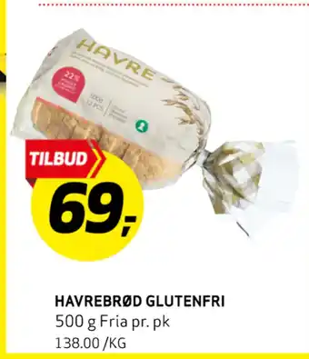 Bunnpris Havrebrød Glutenfri tilbud