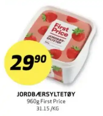 Bunnpris First price jordbærsyltetøy 960 gr tilbud
