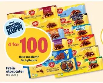 Coop Extra Melkesjokolade sjokoladeplate tilbud