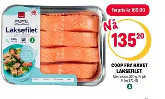 Coop Extra Coop laksefilet tilbud