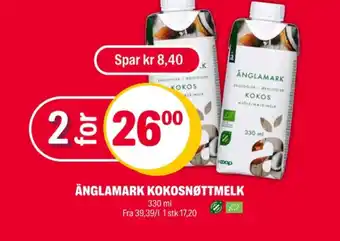 Coop Extra Änglamark kokosmelk tilbud