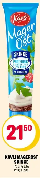 Coop Extra Kavli smøreost skinke mager tilbud