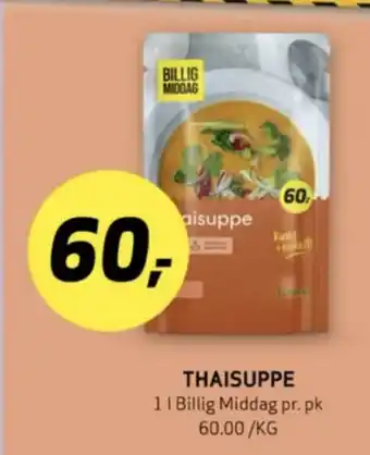 Bunnpris Billig middag thaisuppe tilbud