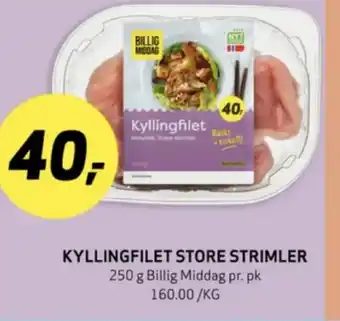 Bunnpris Billig middag kyllingfilet tilbud
