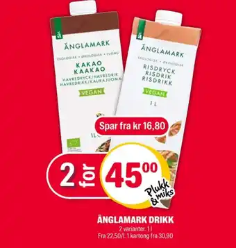 Coop Extra Änglamark risdrikk tilbud