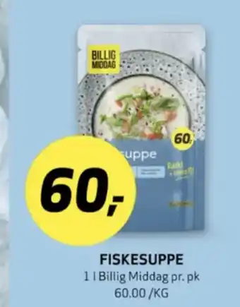 Bunnpris Billig middag fiskesuppe tilbud