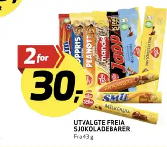 Bunnpris Melkesjokolade sjokoladebar tilbud