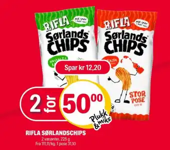 Coop Extra Rifla chips sriracha tilbud