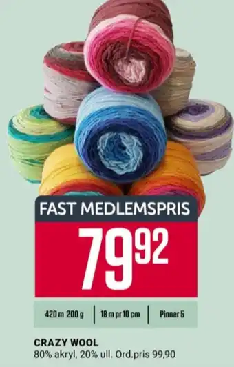 Europris Trysil garn tilbud