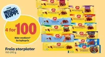 Coop Obs Melkesjokolade sjokoladeplate tilbud