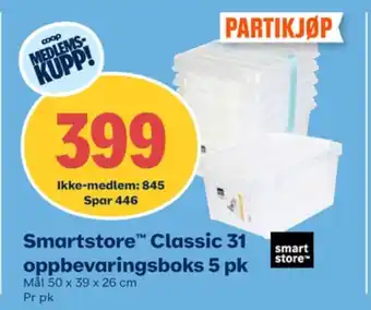 Coop Obs Smart store oppbevaringsboks tilbud