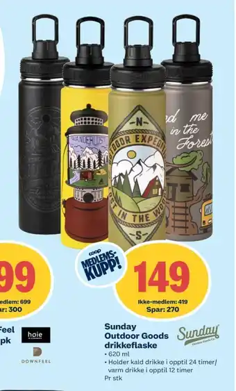 Coop Extra Sunday drikkeflaske tilbud