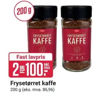 Europris Luxus instant kaffe tilbud
