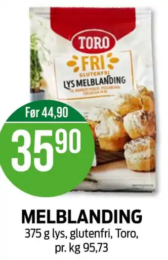 Toro melblanding lys