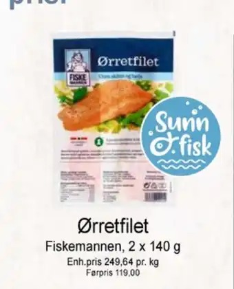 Joker Fiskemannen ørretfilet tilbud
