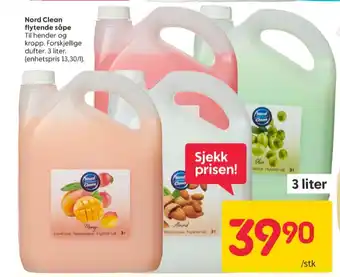 Rusta Nord clean flytende håndsåpe tilbud