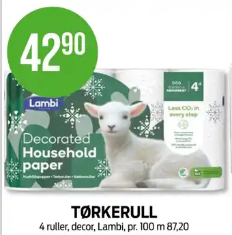 Kiwi Decor tørkerull tilbud