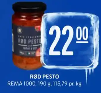Rema 1000 Rema 1000 rød pesto tilbud