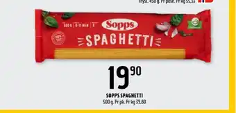 Coop Prix Sopps spagetti tilbud