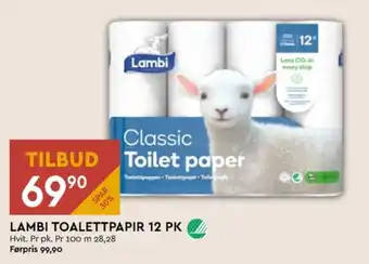 Coop Mega Lambi toalettpapir tilbud